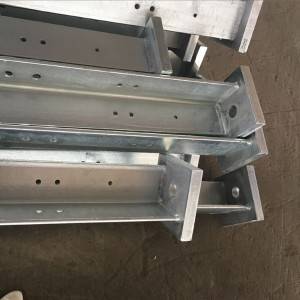 Precision Process on Steel-Steel Angle Bar with punched hole and welding plate