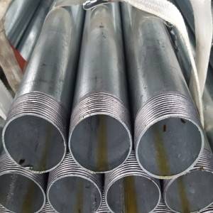 Precision Process on Steel- Thread ends of Round Pipe