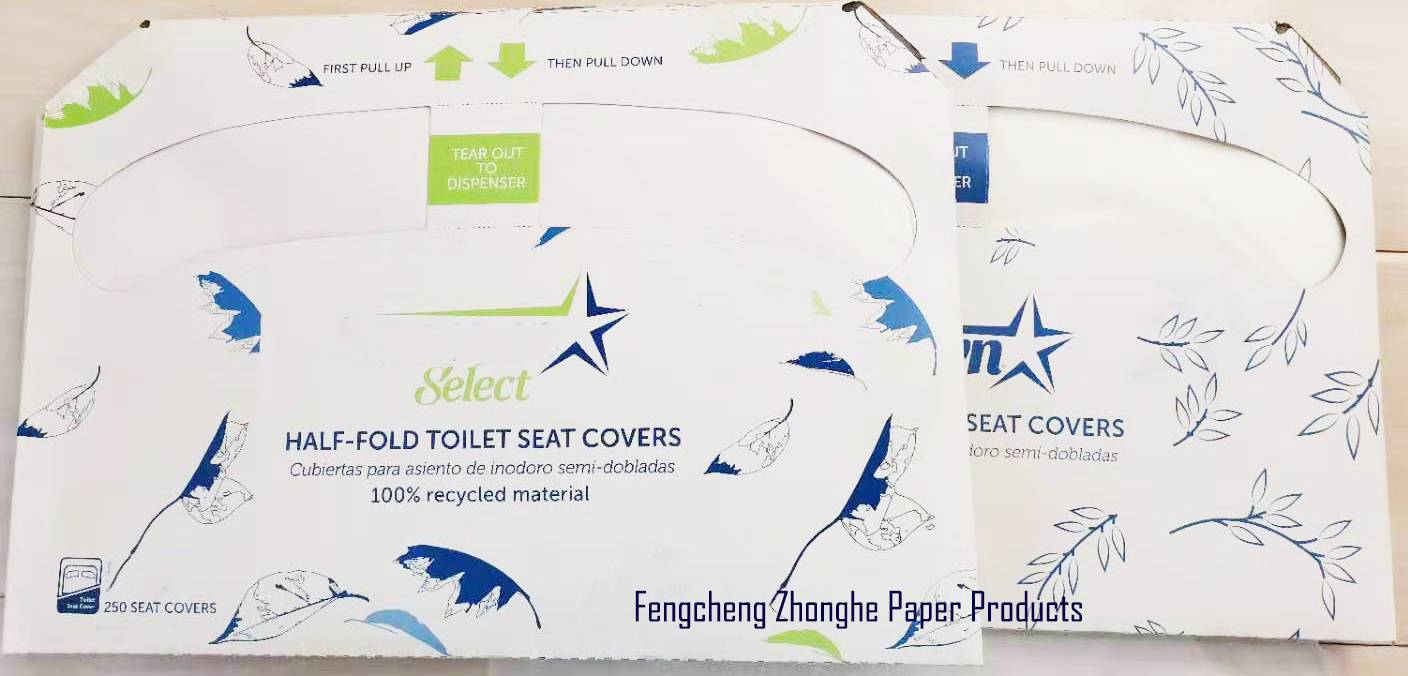 2021 High quality Half Fold Disposable Paper Toilet Seat Covers - Half-fold Regular Toilet Cover (Case of 5000) –  Zhonghe detail pictures
