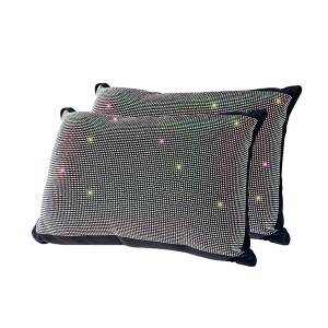 Color diamond car waist protector cushion pillow, 2 pieces/1set