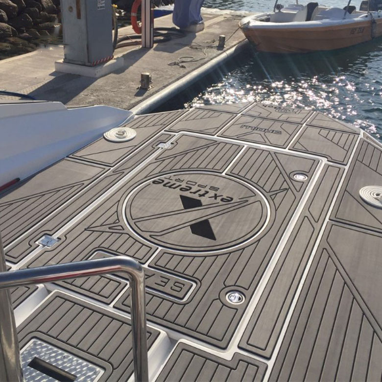 factory direct anti UV adhesive waterproof marine flooring faux teak sheet   boat yacht eva foam decking