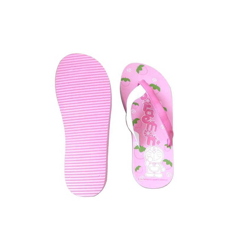 Factory price Soft eco eva summer flip flops custom printing cartoon pink beach slippers for children