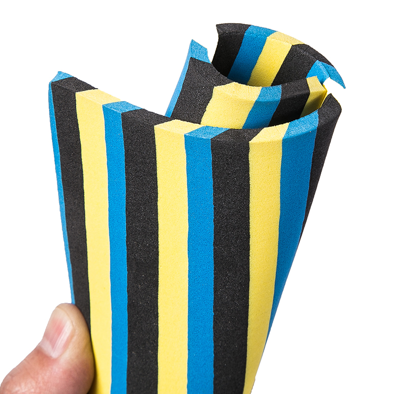 Fashion 3 colors stripe pattern EVA outsole sheet foam slipper sheet