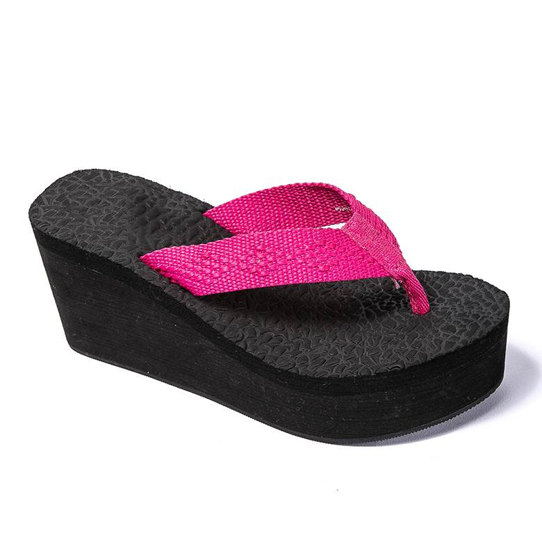 Chinese high heel thick custom slippers women eva flip flop