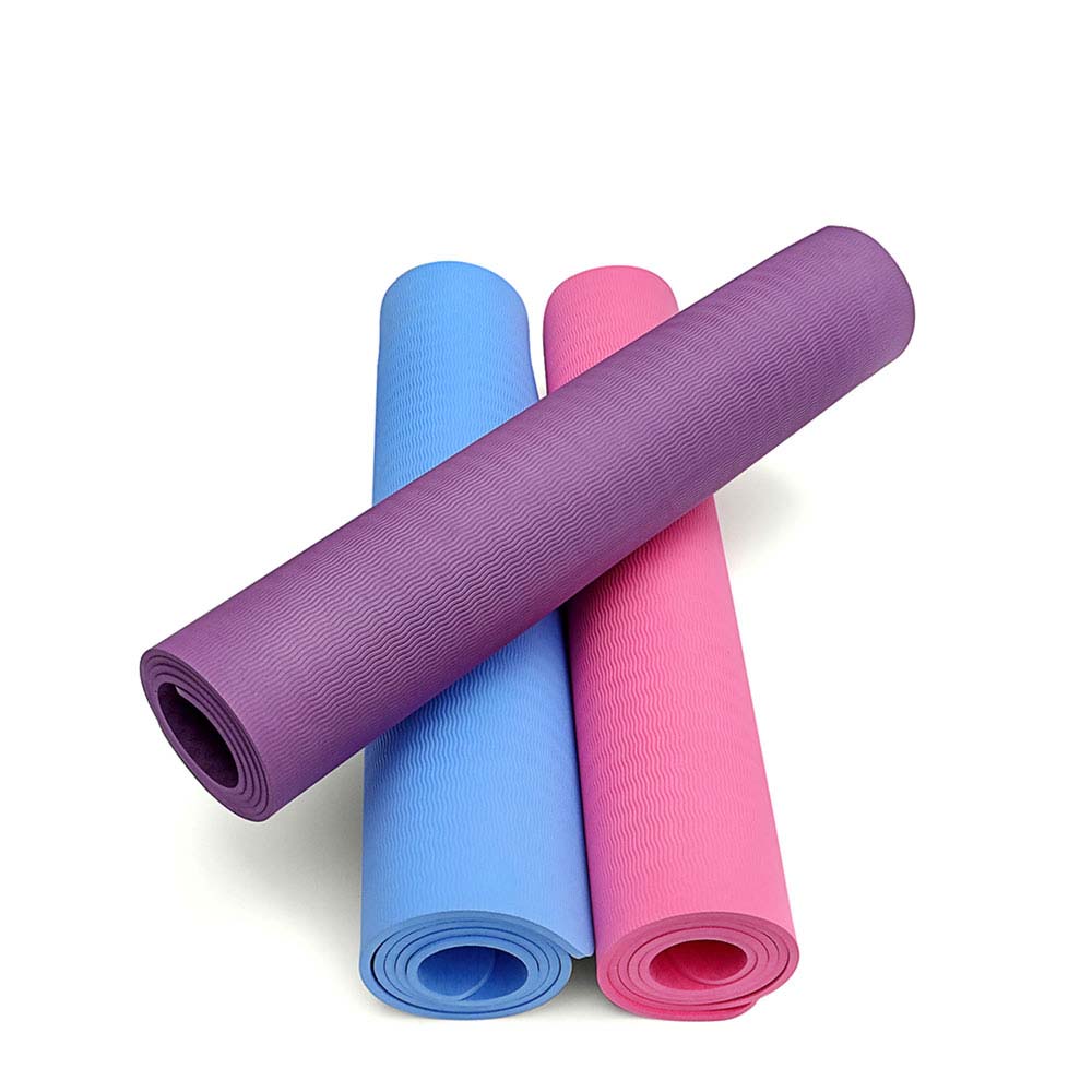 Esay clean tpe yoga mat wholesale custom logo premium TPE anti slip anti slip rubber yoga mat