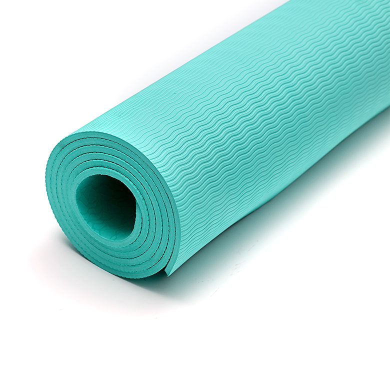 Antiskid waterproof tpe eco friendly non toxic light weight classic elastic yoga mat