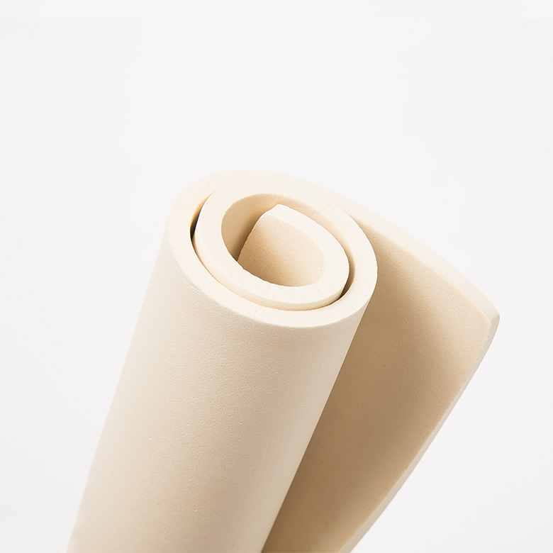 White 1mm Customized neoprene epdm sbr cr foam sponge rubber sheet