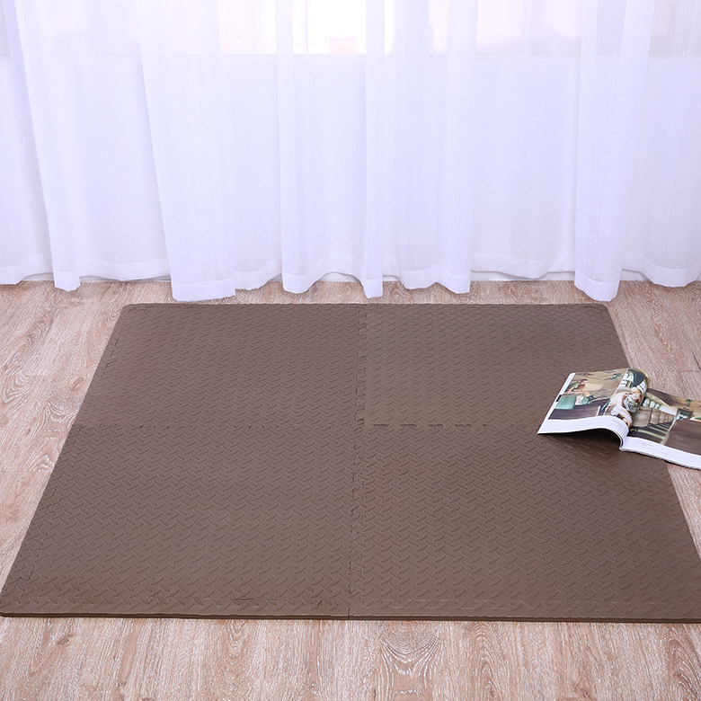 China supplier eco friendly soft floor interlinking corrugated exercise floor mat