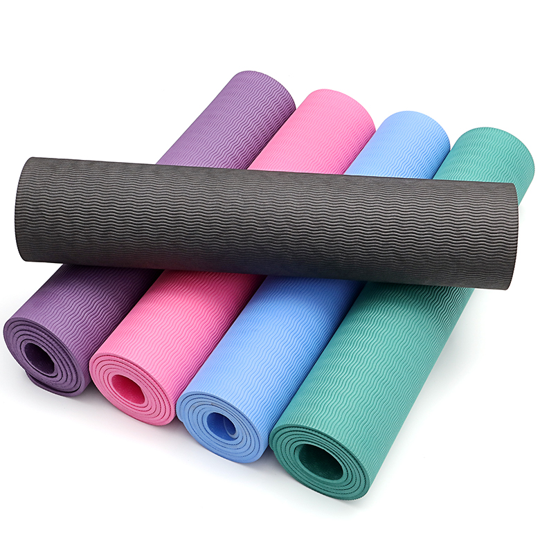 High Density non slip folding mats 6mm yoga mat custom label