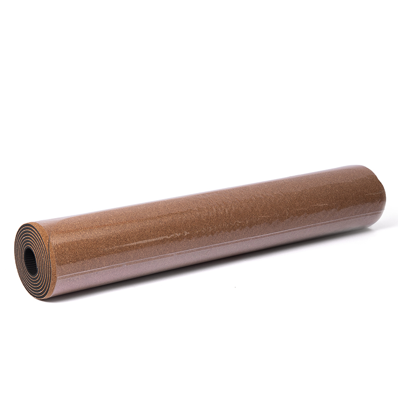 factory manufacturer price cheap custom print organic  laminated cork two  double layer  tpe cork yoga mat block