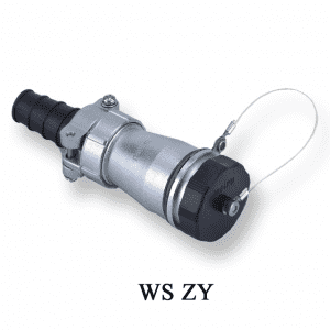 In-line receptacle with mechanical clamp:WS ZY