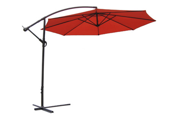 Factory supplied Round Parasol - Side post banana hanging umbrella – Outdoors