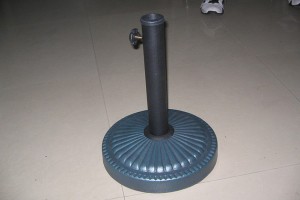 Parasol cement metal round base