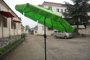 Steel frame resort courtyard umbrella
