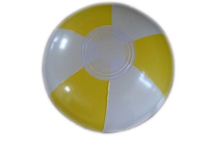 Round inflatable ball