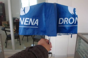 UV protection three section umbrella