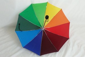 Foldable colourful rainbow umbrella
