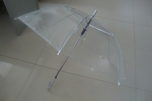 Normal type PVC stick clear umbrella