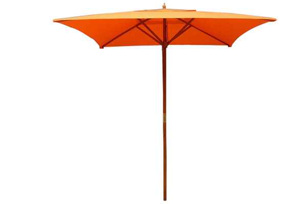 Factory Price Plastic Beach Umbrella - Square large solar wood umbrella – Outdoors