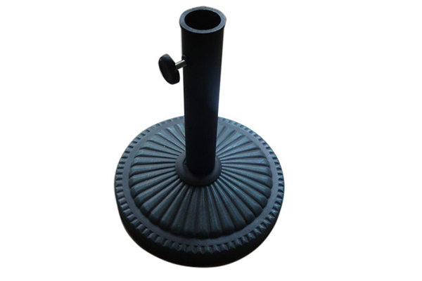 Factory Cheap Plastic Screw Anchor - Parasol cement metal round base – Outdoors