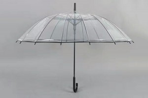 Normal type PVC stick clear umbrella