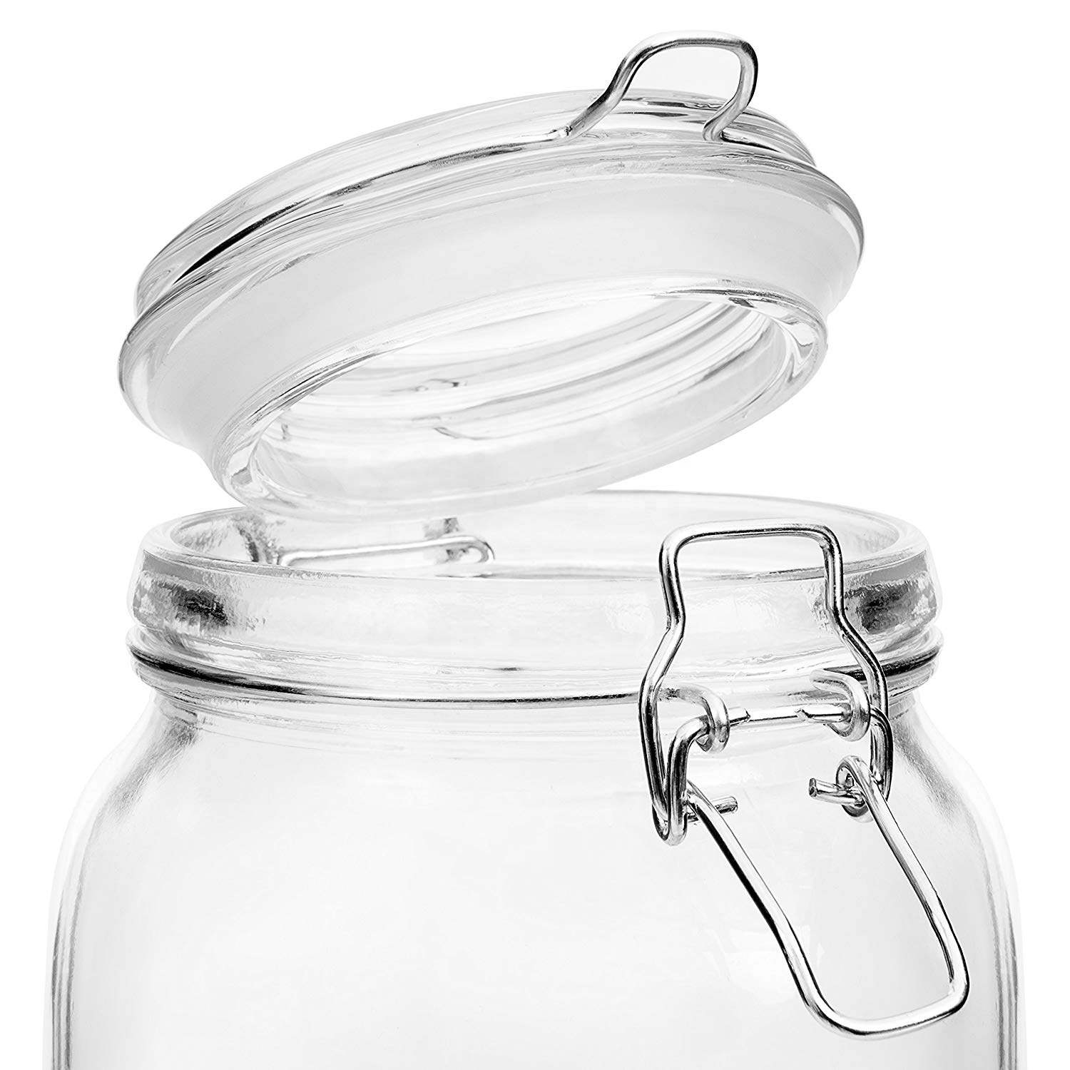 Download China 500ml 700ml 1000ml Canning Jars Glass Jars for Jam Honey with Clamp Lids Manufacturer and ...