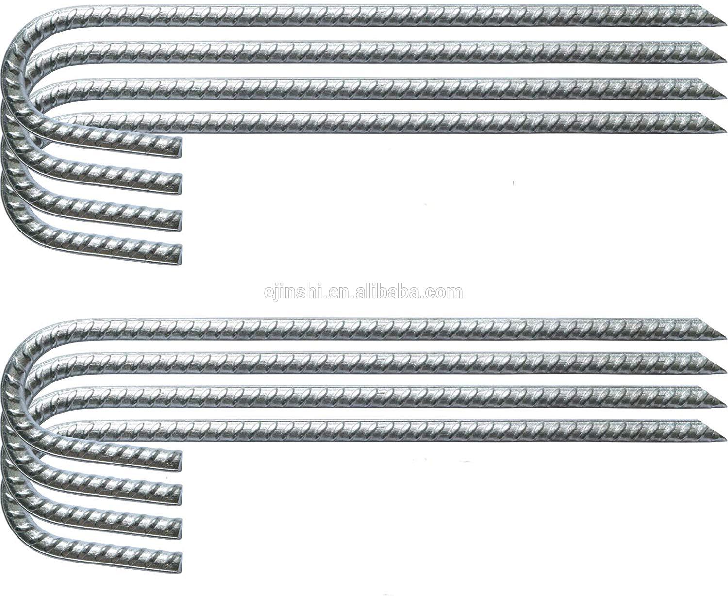 China Heavy Duty Steel Ground Anchors Galvanized Rebar Stakes J Hook  factory and suppliers