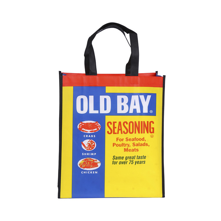 Custom printing 80gsm reusable eco coated storage shopping tote cloth polypropylene non woven pp laminate bags Featured Image