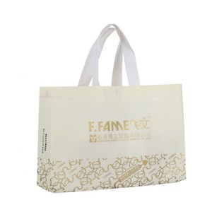 Factory supplier oem recycled pp non woven tote bag with metal eyelet