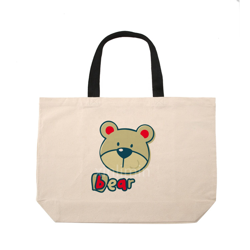 Hot sale Canvas Tote With Zipper - Factory custom printing shopping tote bag cotton canvas bag – Xinlimin