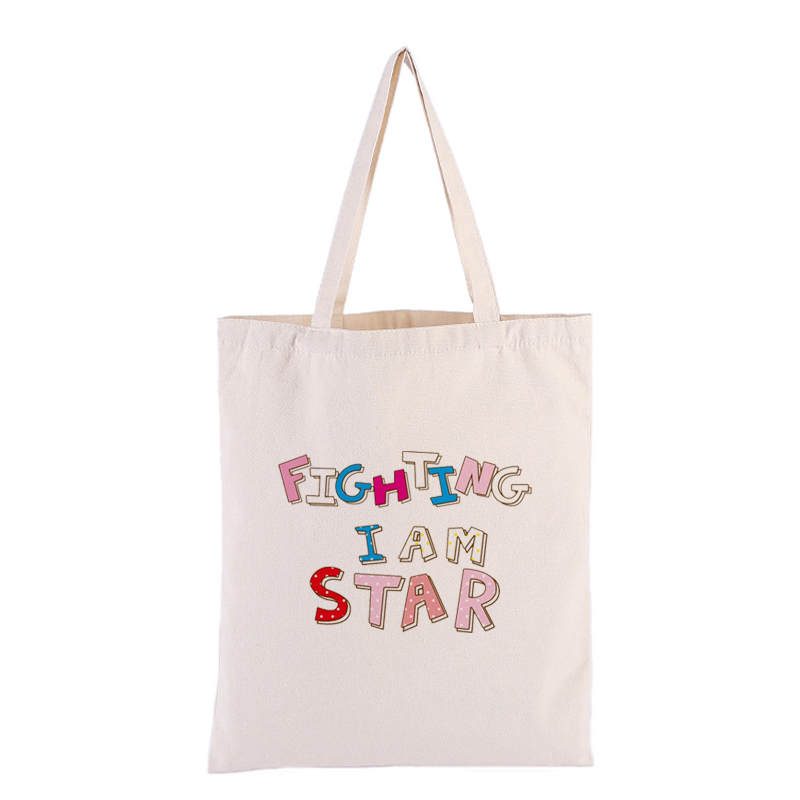 Factory wholesale Camping - Logo printed reusable canvas tote bag for women cotton bag – Xinlimin