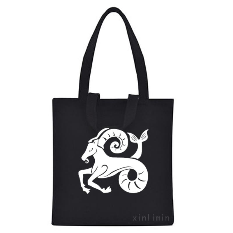 New style eco tote cotton canvas shopping bag with animal pattern sheep