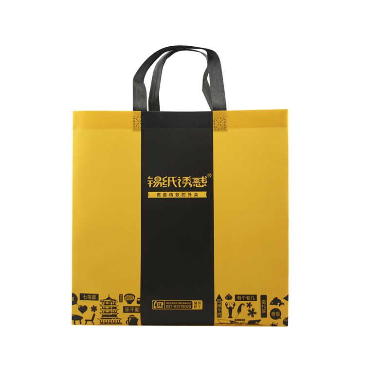 PriceList for Grocery Tote Bags - Custom portable recyclable polypropylene pp laminated non woven durable grocery shopping tote bag with logo – Xinlimin detail pictures