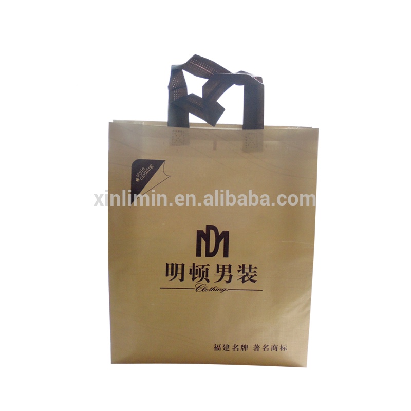 Factory wholesale Woven Tote Bag - OEM reusable foldable non woven tote supermarket shopping bags with custom printed logo – Xinlimin