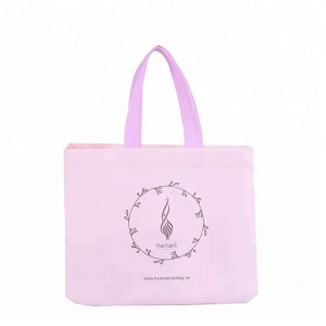 Fast delivery Shoes Clothes Custom Die-cut heat seal Logo Printed laminated Non woven Shopping bag