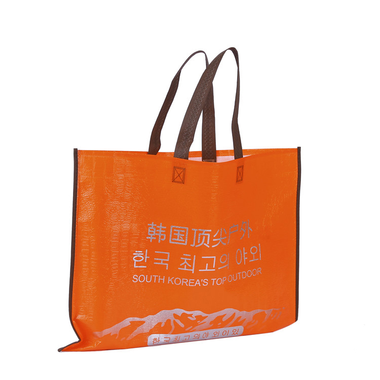 Cheap PriceList for Waterproof Tote Bag With Zipper - Custom logo china trade show hs code tote non-woven pp laminated metallic handle shopping carry bag – Xinlimin detail pictures