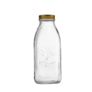 150ml 300ml 500ml 1000ml Carved glass jar jam bottle pickle jars