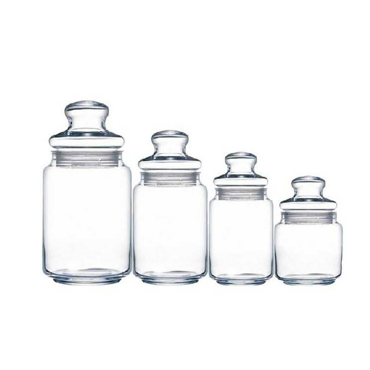 China new design glass sealed container storage jars with glass lids suppliers Featured Image