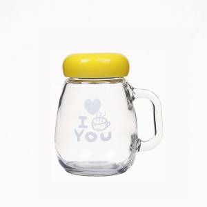350ml Glass teacup penguin Cup gift advertising cup custom LOGO