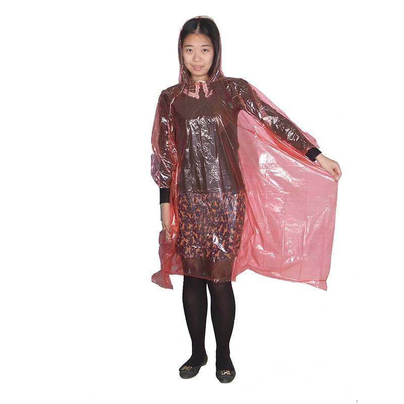 Hot-selling Long Rain Poncho - Disposable PE rain poncho (adult model) – Winhandsome