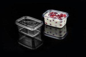 transparent yoghurt fruit fishing box thousand layer cake fresh fruit cutting full sealed packing box