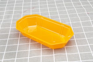 Factory best selling Plastic Cup Tray - New disposable pet transparent color plastic fruit and vegetable boat type tray mango packing box 23-13 – Yihao