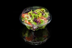 Disposable large diamond fruit box fresh fruit cutting salad bowl fruit and vegetable lunch transparent box packing 08B