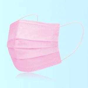 Disposable Face Mask 3Ply Pink Good Price Factory Directly Non-Surgical Particulate Respirator