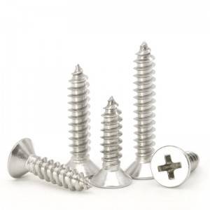 High quality Wholesale Countersunk Head Carbon steel table cross self tapping screw