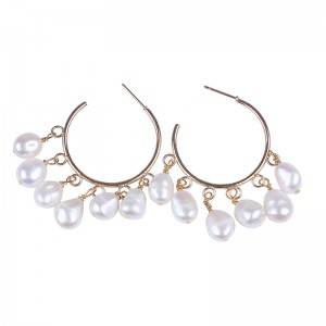 Dainty Earrings Everyday Pearl Jewelry Fresh Water Pearl Earrings Simple Pearl Coin Earrings Everyday Earrings Dangle Earrings